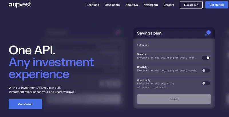 Upvest Secures $125M To Rebuild European Investment Infrastructure