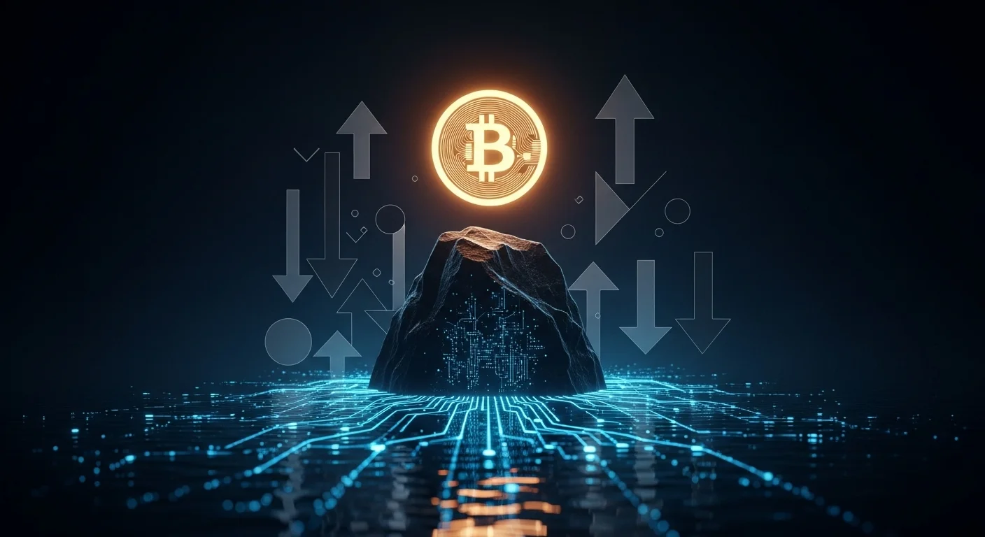 Professional graphic depicting a massive data transaction flow from institutions into a secured financial pool, illustrating large-scale capital movement in the digital asset space