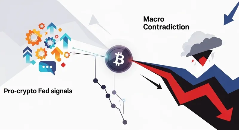 Financial graph illustrating the correlation between rising bond yields and declining Bitcoin price